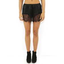 West Coast Wardrobe Indio Lace Shorts in Black