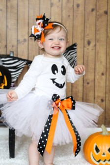 Ghost Halloween White Tutu ...