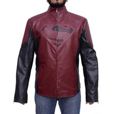 Superman Smallville Black And Maroon Jacket 