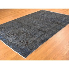 6'8''x9'10'' Hand-Knotted Overdyed Persian Bakhtiari Oriental Rug