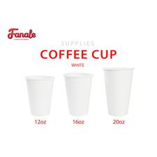 White Coffee Cups at Fanale Drinks