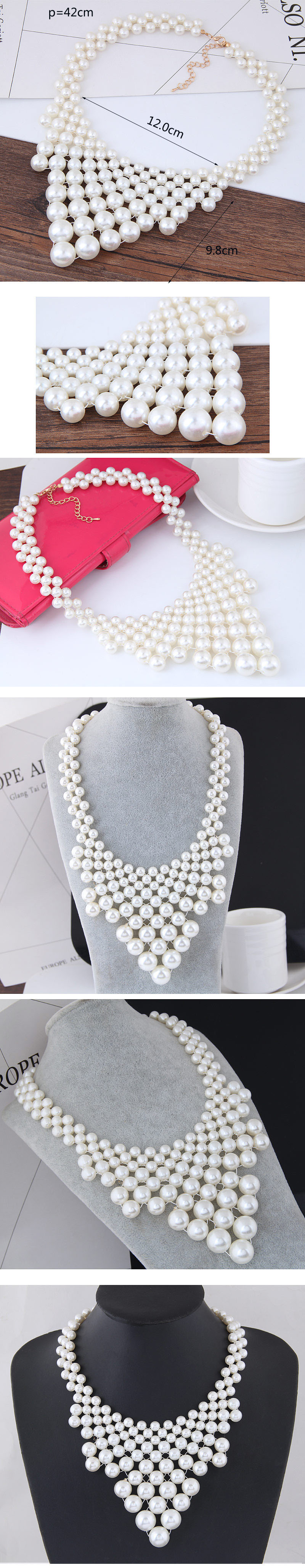 Korean fashion pearl weave ...