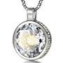 Thank You Mom, 925 Sterling Silver Necklace, Cubic Zirconia