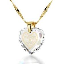 Letter to Mom, 14k Gold Necklace, Cubic Zirconia