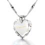 Birthday Present for Girlfriend,“I Love You” in Russian on Crystal Jewelry, Cubic Zirconia Necklace, Gift for Wife
