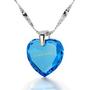 Birthday Present for Girlfriend,“I Love You” in Russian on Crystal Jewelry, Cubic Zirconia Necklace, Gift for Wife