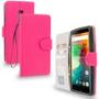 OnePlus 2 Two Hot Pink Leather Wallet Pouch Case Cover with Slots :: ShopPhoneCases