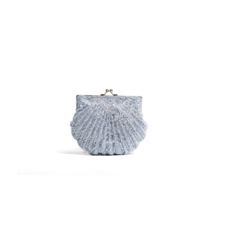 La Regale La Regale Classic Beaded Shell Clutch