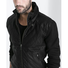 JACKET WITH KNITTED BACK AND SLEEVES from Zara 