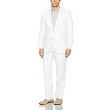 Adolfo Men's Linen Modern Fit Suit