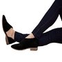 Chellysun Women's Casual Cut Out Pointed Toe Open Shank Oxford Solid Flats Shoes