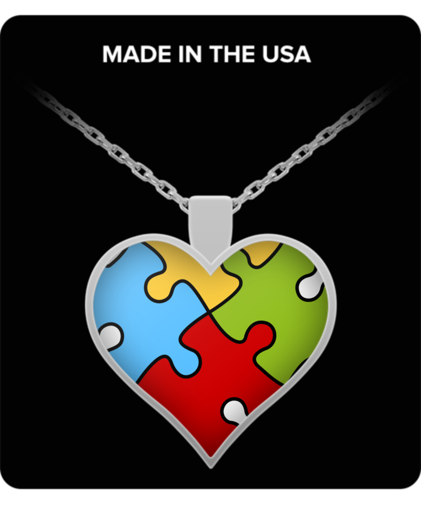 Autism Heart Necklace