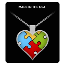Autism Heart Necklace