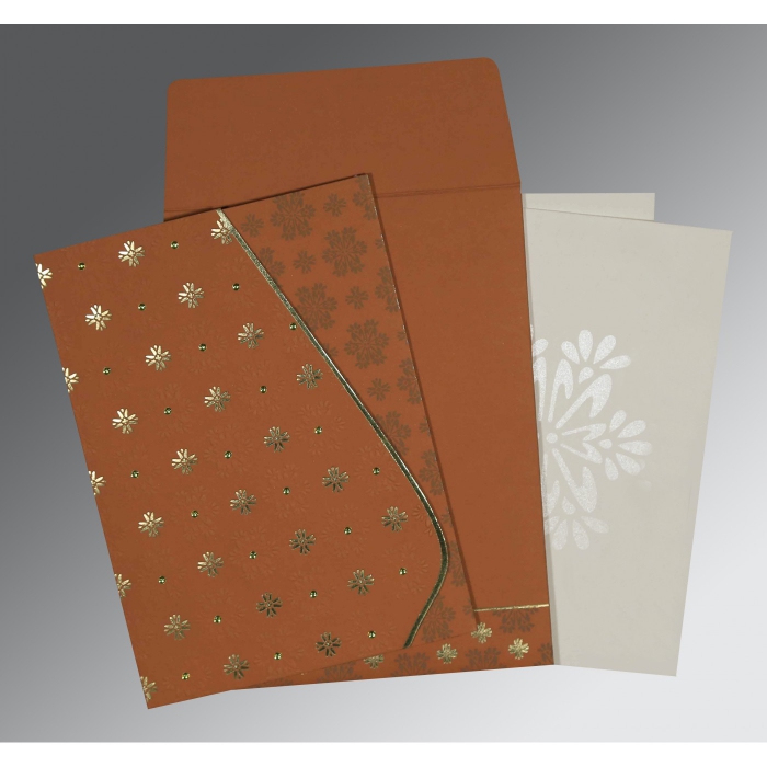 Orange Matte Floral Themed ...