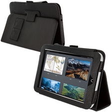 Barnes & Noble Nook HD 7.0 Black Folio Pouch Flip Case Cover Stand :: Android Cell Phone Cases