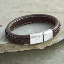 Braided Leather Bracelet For Men