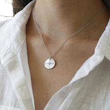 'Life Is A Great Adventure' Compass Necklace