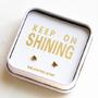 keep on shining sterling silver earrings gift box