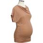 Maternity Jersey Cowl-Neck Cocoon Tops