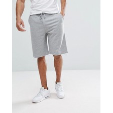  Oversized Jersey Short In Gray Marl