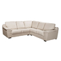 Black, Brown or Cream Large Leather Corner Sofa | Sofas Direct
