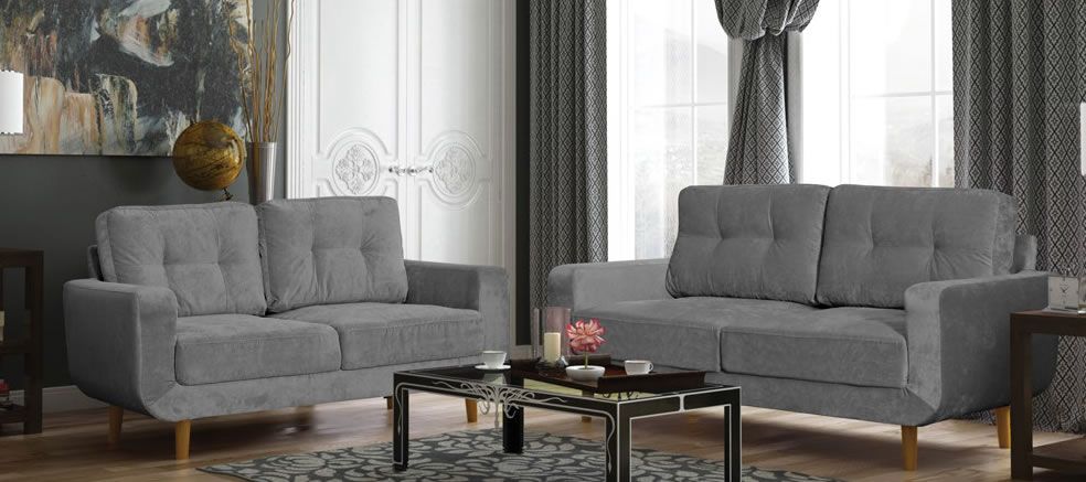 Two Piece Fabric Sofa Suite...