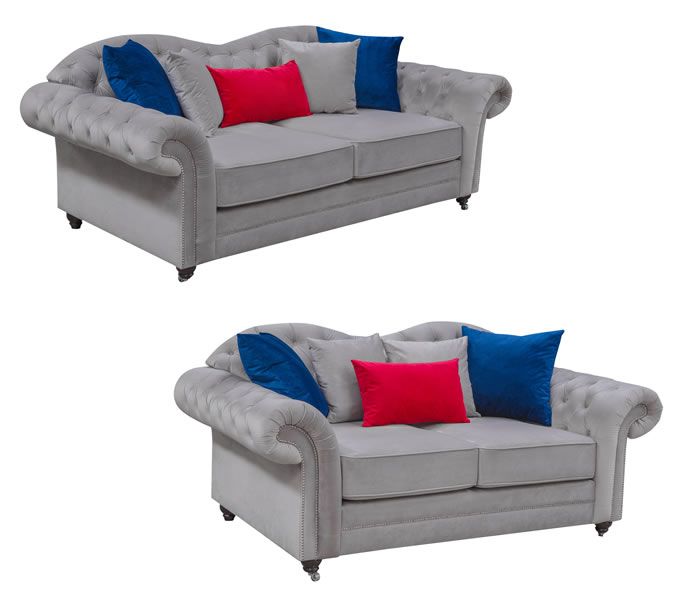 Two Piece Fabric Sofa Group...