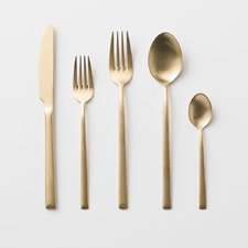 Elevated Flatware - Matte Gold