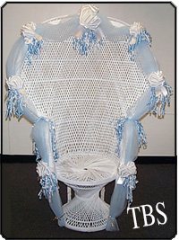Baby Shower Wicker Chair fo...