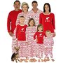 Reindeer Stripe Long Sleeve Sleepwear Family Matching Christmas Pajamas Sets