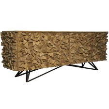 Spiky Wood Credenza – Pieces