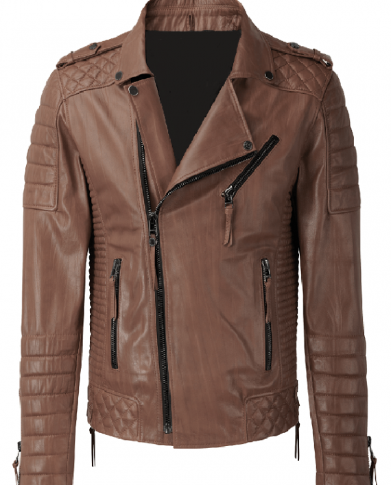 Kay Michael Brown Biker Jacket