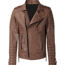 Kay Michael Brown Biker Jacket