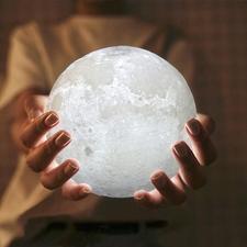 3D Moon Night Lamp (Rechargeable)