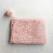 Faux Fur Blush Bags | Pier 1 Imports