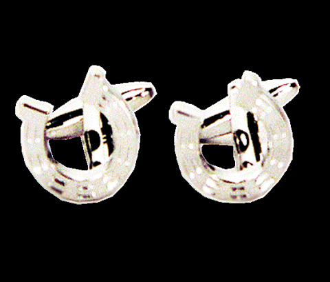 CUFF LINKS, HORSE SHOE