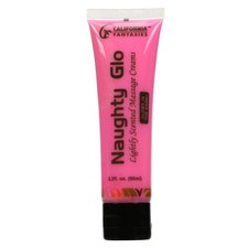 Naughty Glo Glow in the Dark Massage Cream, Plumeria, 2.2 oz. tube