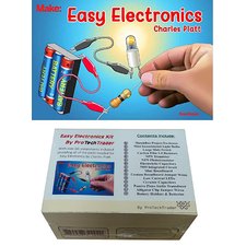Make: Easy Electronics Kit Bundle - Includes Paperback HandBook by Charles Platt and Electronic Components Pack by ProTechTrader