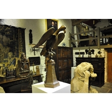 A RARE EARLY 16TH CENTURY EAGLE LECTERN. CIRCA 1520.