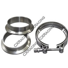 CXRacing 2.5" V-Band Clamp and 2.5" I.D. Flanges 