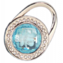 BAG HANGER ROUND,W/BLUE STO...