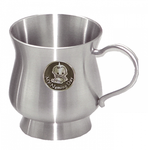 BABY MUG PEWTER, NAMING DAY
