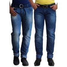 Ben Carter Men's Cotton Denim Jeans - Set Of 2 - HomeShop18.com