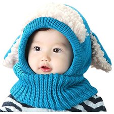 Jiamingyang Winter Warm Neck Wrap Scarf Children Wool Knitted Hats Baby Caps