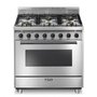 Smeg Commercial CA90E6 6 Burner Range Oven