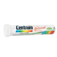 Centrum Effervescent Complete from A to Zinc Αναβράζουσα Πολυβιταμίνη με βιταμίνες, μέταλλα και λουτεΐνη, με γεύση πορτοκάλι, 20 eff.tabs