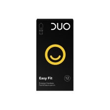 DUO Easy Fit Condoms for Easy Application, 12 pieces 