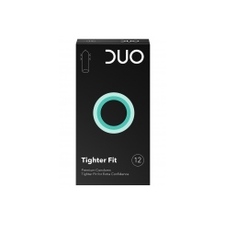 DUO Tighter Fit Condoms Straight Contact, 12 pieces 