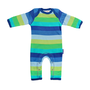 Organic Cotton - Blue Stripe Sleepsuit