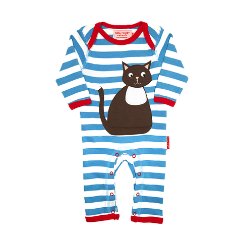 Organic Cotton - Blue Strip...
